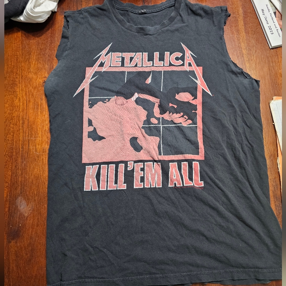Vintage Metallic Sleevelees T-Shirt